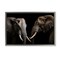 Stupell Industries Pachyderm Elephant Pair Floating Frame, design by Decent Exposures